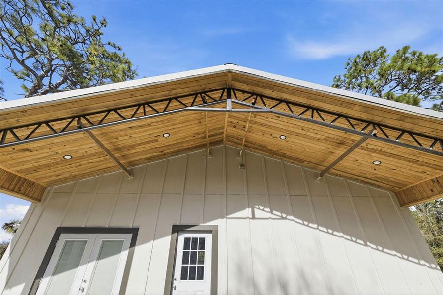 Exterior details and patio area of a home in , Williston (Image 4).