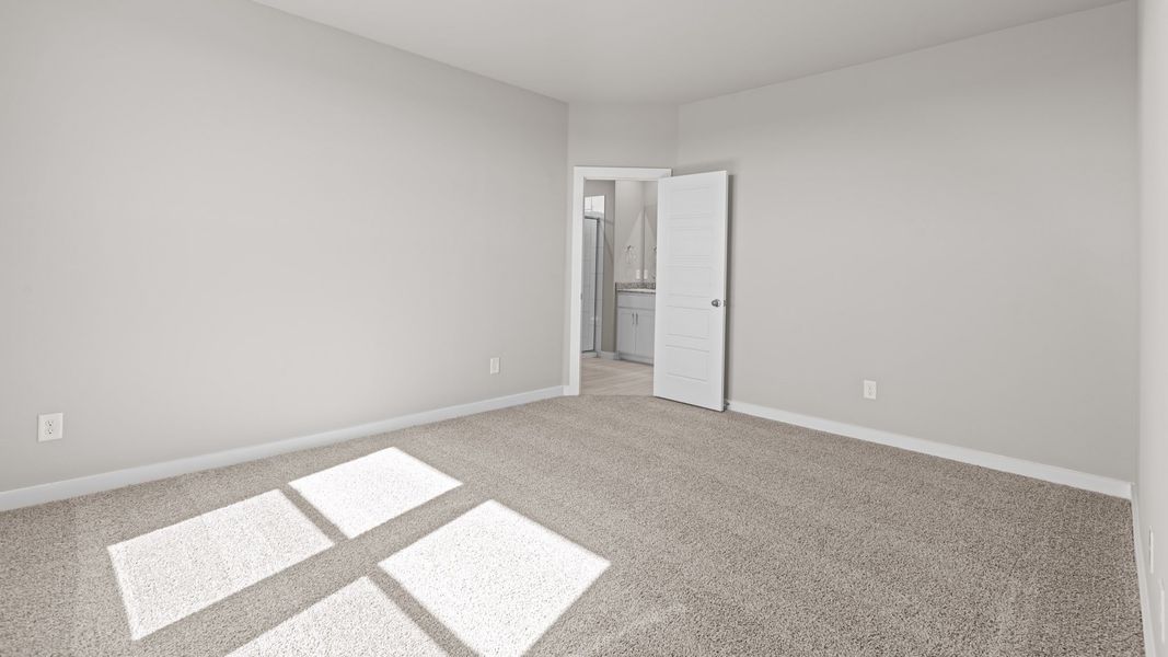 Representative unfurnished interior of a home built from the Jaxson by D.R. Horton in Legacy South, Midland (Image 20).