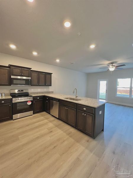 Furnished interior view inside a new home in Lexlee Estates, Pensacola (Image 3).
