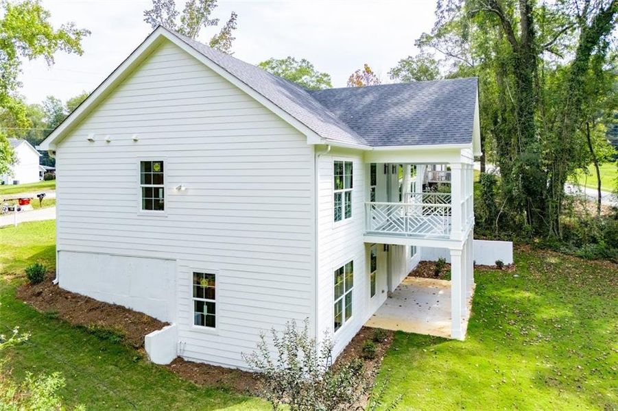 Exterior details and patio area of a home in , Bowdon (Image 33). Exterior details and patio area of a home in , Bowdon (Image 33).