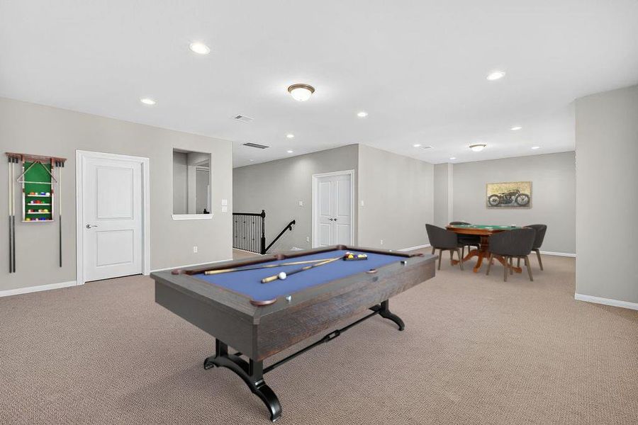 Furnished interior view inside a new home in Spring Brook Village - Luxe Series, Houston (Image 6).