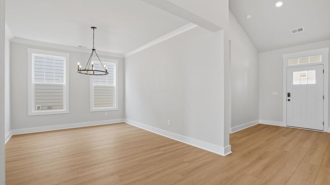 Furnished interior view inside a new home in Mulberry Estates, Simpsonville (Image 8).