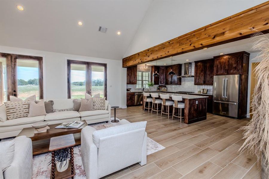Furnished interior view inside a new home in , Graford (Image 33).