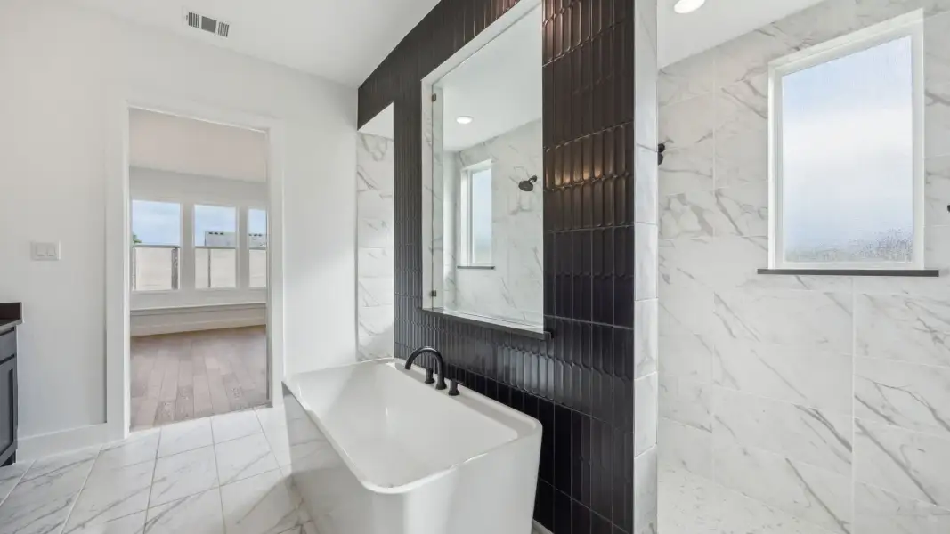 Furnished interior view inside a new home in Painted Tree 50' Series, McKinney (Image 8).