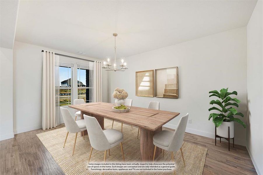 Furnished interior view inside a new home in Wildflower Ranch 60-65, Justin (Image 5). Furnished interior view inside a new home in Wildflower Ranch 60-65, Justin (Image 5).