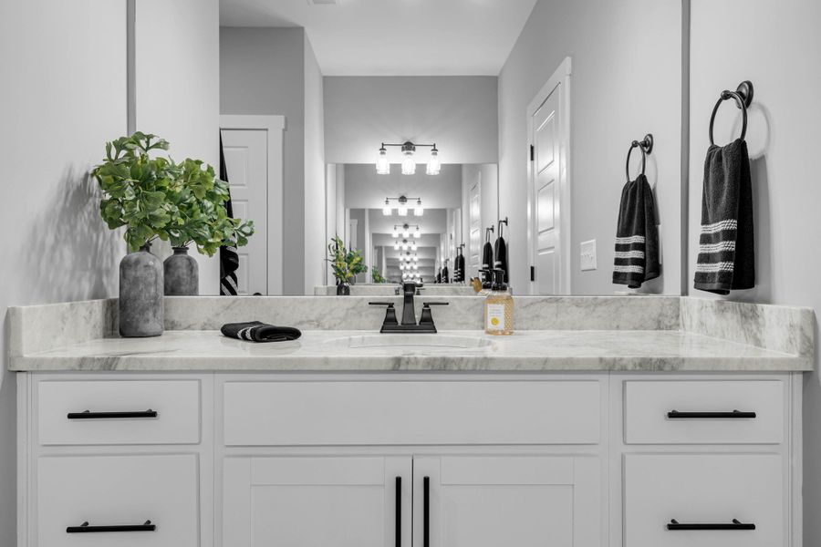 Furnished interior in a model home at The Village at Bonnie Oaks in Lebanon (Image 18).