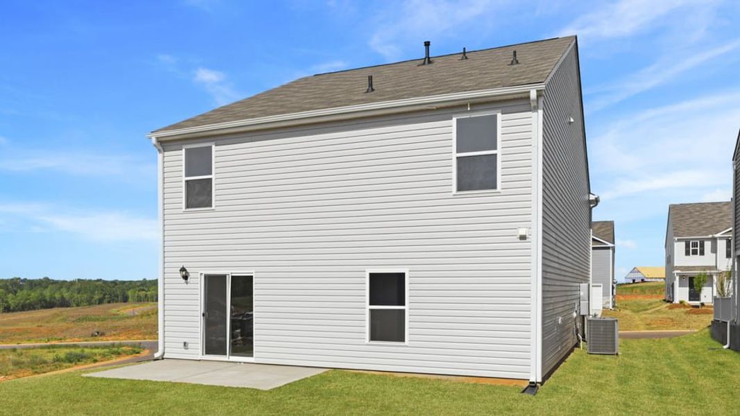 Exterior details and patio area of a home in Cedar Gap, Fountain Inn (Image 4).
