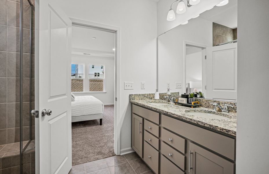 Furnished interior view inside a new home in Parkside Crossing, Charlotte (Image 33).