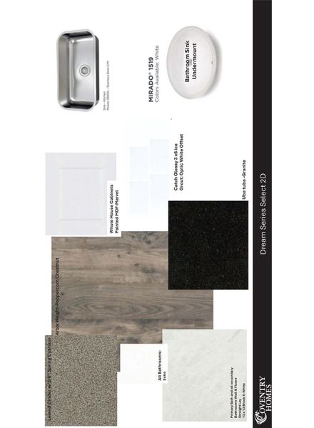 Sample of building materials used in homes in Sundance Cove, Crosby (Image 4).