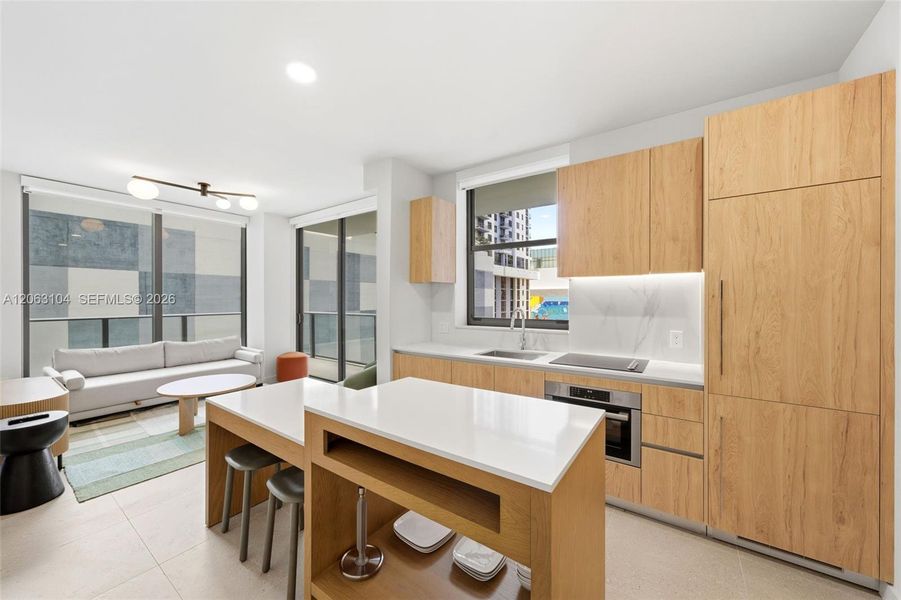 Furnished interior view inside a new home in , Miami (Image 9).
