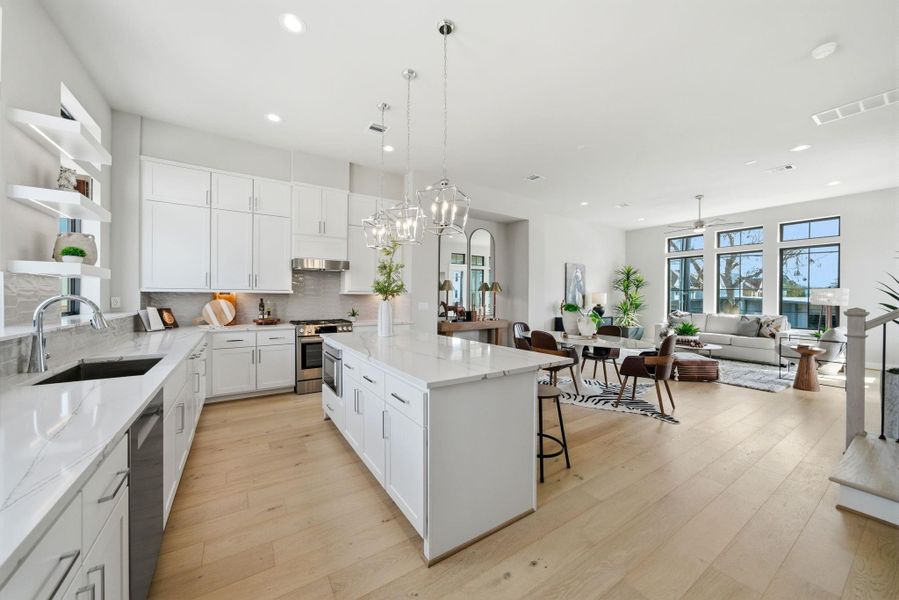Furnished interior view inside a new home in Spring Valley Creek, Houston (Image 5).