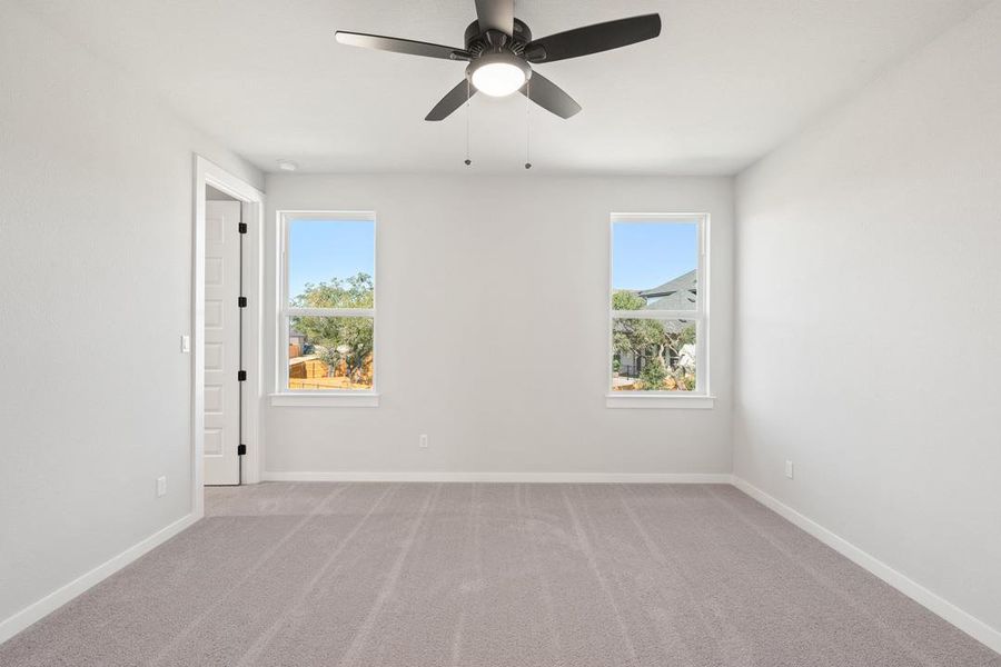 Spacious, unfurnished interior of a new home in Terrace Collection at Heritage, Dripping Springs (Image 29).