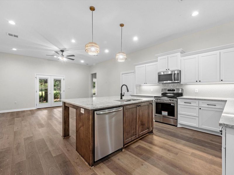 Furnished interior view inside a new home in , Brookeland (Image 6).