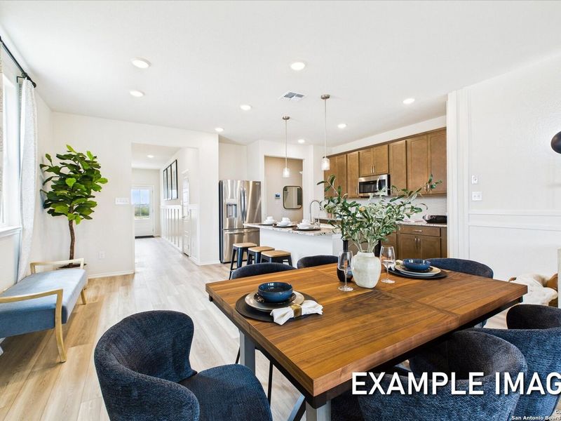 Furnished interior view inside a new home in Agave, San Antonio (Image 11).
