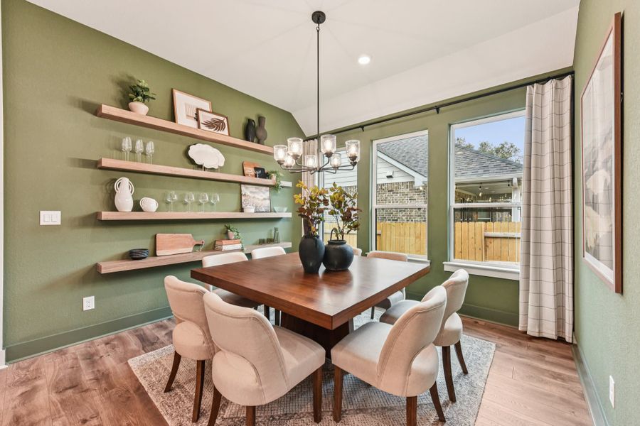 Representative furnished interior of a home built from the Sicily – 60′ Lot by Chesmar Homes in Lakes of Cane Island, Katy (Image 9).