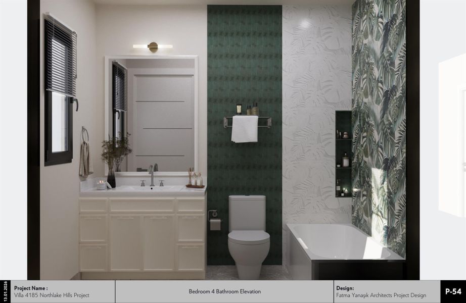 Full bathroom with vanity and a garden tub