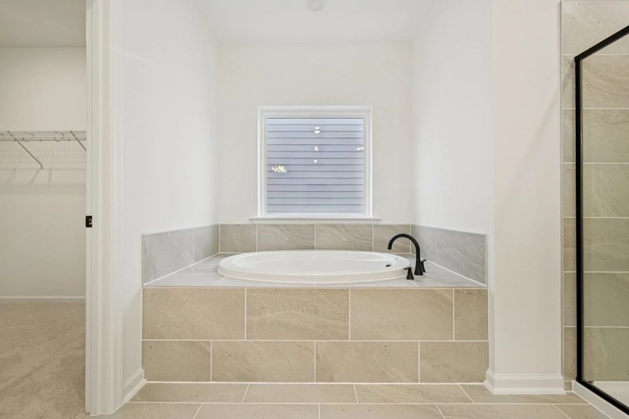 Primary Bath featuring the AW Collection® Rosemary - Organic textures meet bold design.