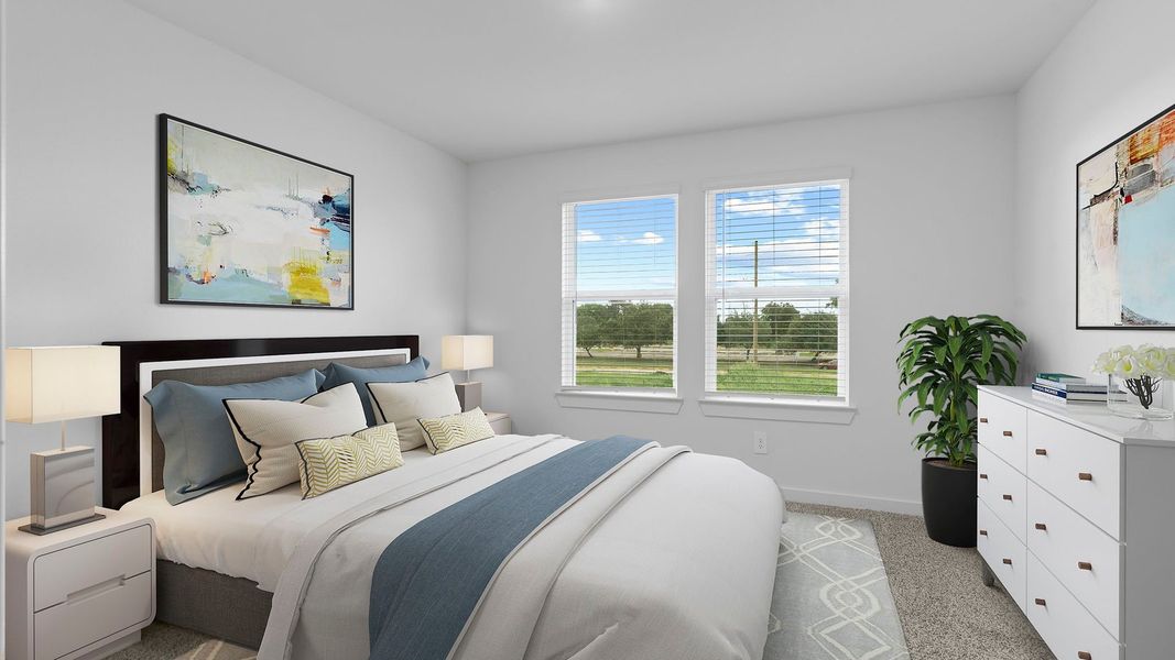 Furnished interior view inside a new home in Lexington Village, Missouri City (Image 12).