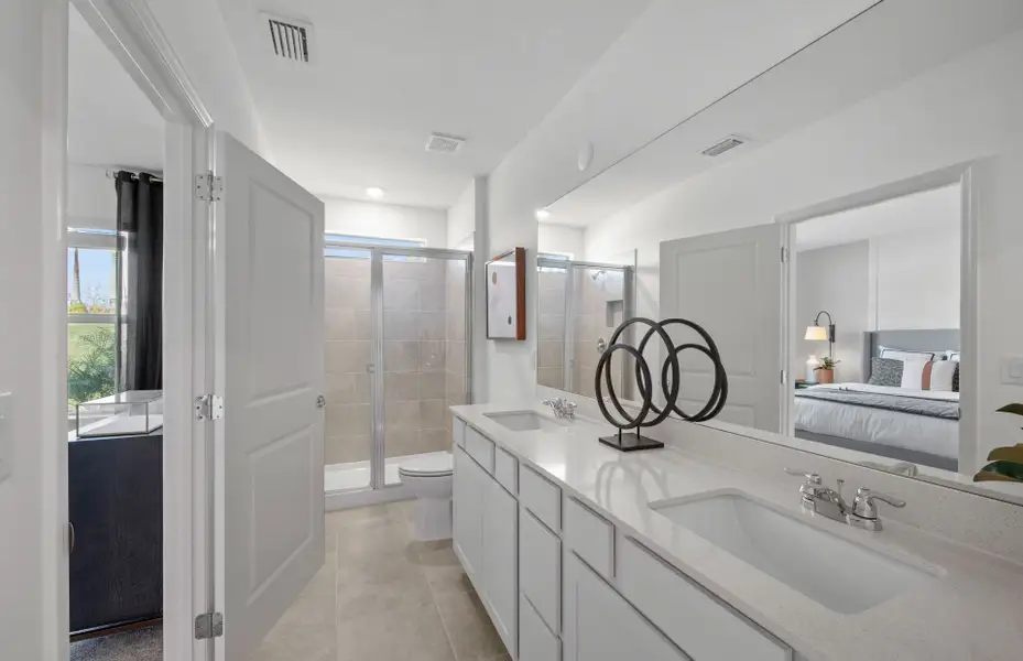 Furnished interior view inside a new home in Reagan Landing, Bradenton (Image 10).
