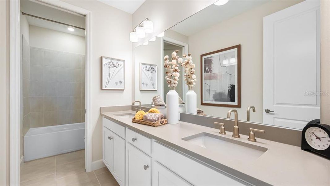 Furnished interior view inside a new home in Hammock at Two Rivers, Zephyrhills (Image 19).