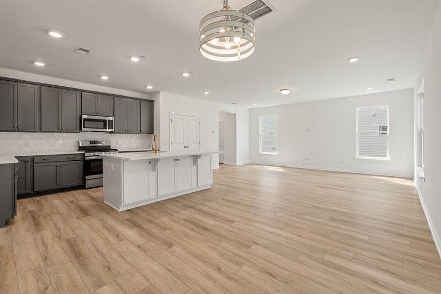 Furnished interior view inside a new home in Parker's Preserve, Ridgeville (Image 9). Furnished interior view inside a new home in Parker's Preserve, Ridgeville (Image 9).