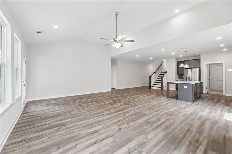 Spacious, unfurnished interior of a new home in The Park at Brighton, Locust Grove (Image 32).