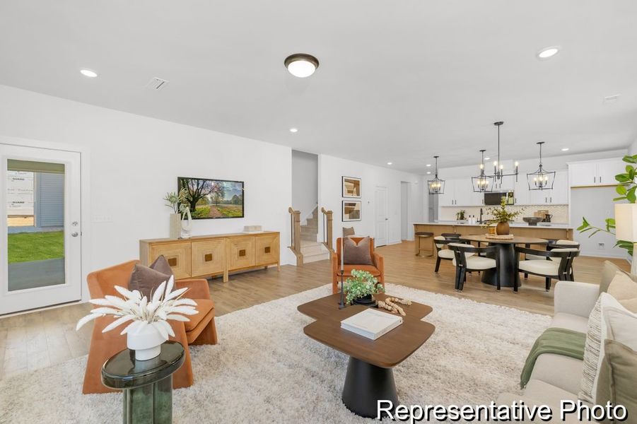 Furnished interior view inside a new home in Copper Ridge at Flowers Plantation, Clayton (Image 7).