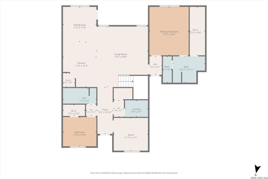 2D floor plan layout of this home in Copper Canyon, Bulverde, TX (Image 7).