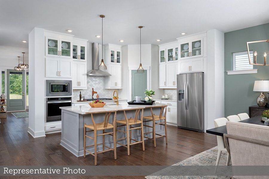 Furnished interior view inside a new home in Hidden Ponds Reserve, Awendaw (Image 6).