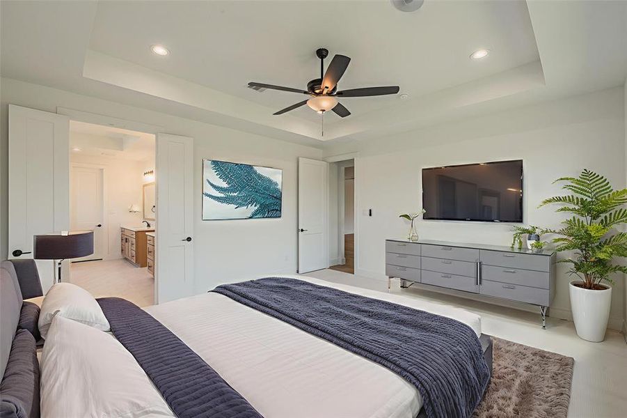 Furnished interior view inside a new home in , Haslet (Image 12).