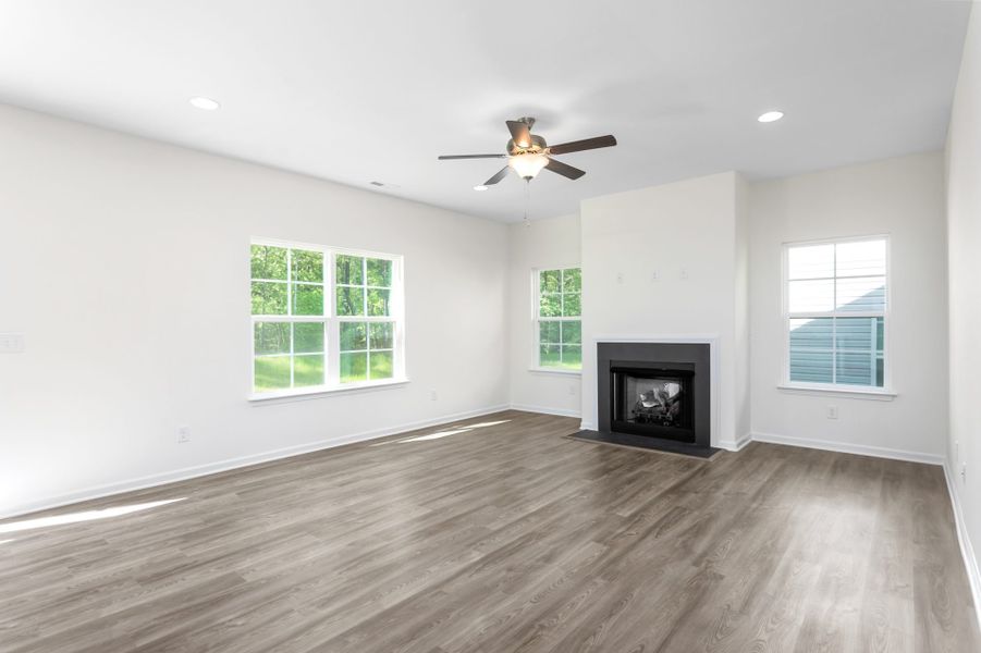 Representative unfurnished interior of a home built from the Fairfield by Keystone Homes NC in Royal Pines, Trinity (Image 41).