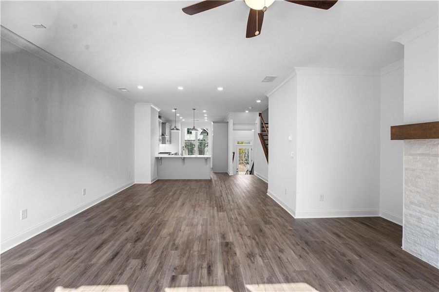 Spacious, unfurnished interior of a new home in Evanshire Townhomes, Duluth (Image 24).
