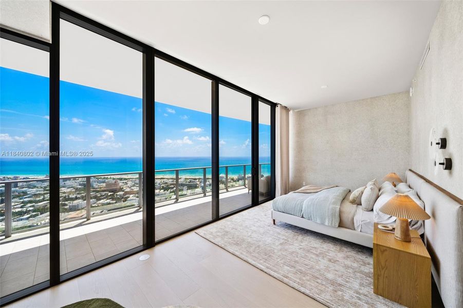 Furnished interior view inside a new home in , Miami Beach (Image 60).
