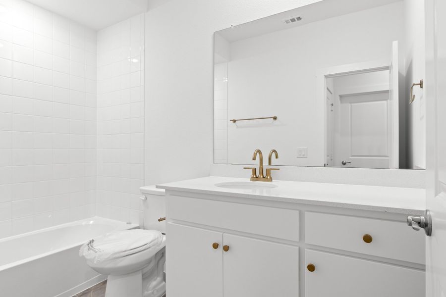 Furnished interior view inside a new home in Wildridge, Oak Point (Image 11).