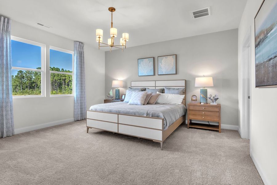 Representative furnished interior of a home built from the The Easton by Stanley Martin Homes in Trestle Ridge at Brunswick Forest, Leland (Image 8). Representative furnished interior of a home built from the The Easton by Stanley Martin Homes in Trestle Ridge at Brunswick Forest, Leland (Image 8).