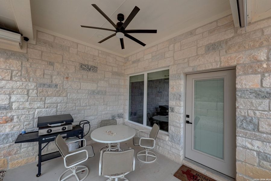 Exterior details and patio area of a home in , Kerrville (Image 23).