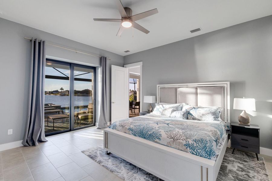 Furnished interior view inside a new home in , Cape Coral (Image 15). Furnished interior view inside a new home in , Cape Coral (Image 15).