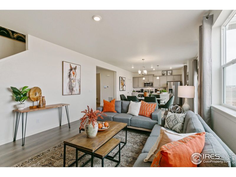 Furnished interior view inside a new home in Settlers Crossing, Commerce City (Image 23).
