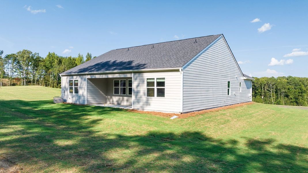 Exterior details and patio area of a home in Kingston Ranch at Lake Oconee, Buckhead (Image 3).