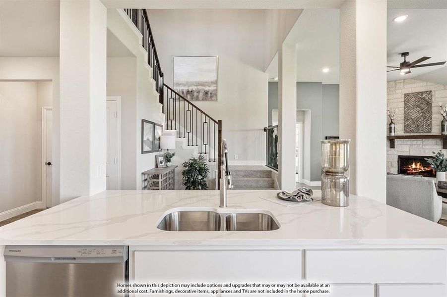 Furnished interior view inside a new home in Hayes Crossing, Midlothian (Image 5).