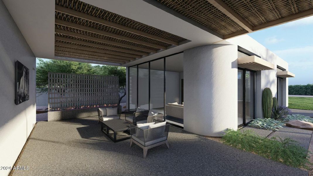 breezeway to casita render