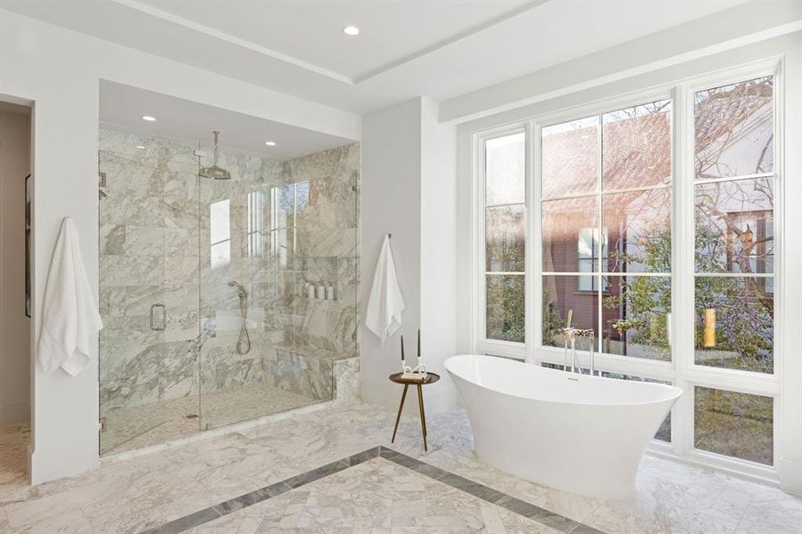 Furnished interior view inside a new home in Highland Park, Dallas (Image 6).