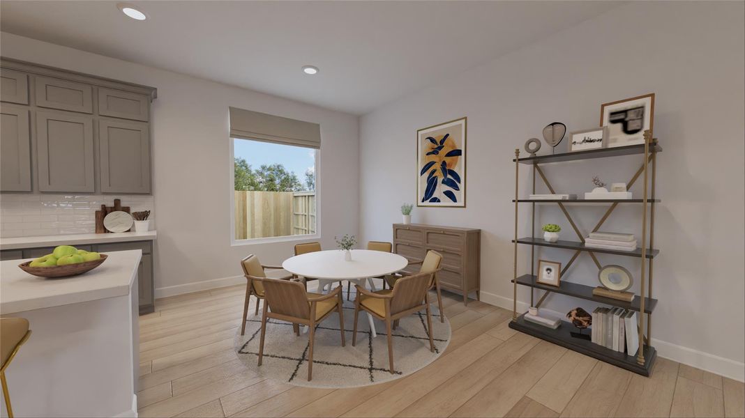 Furnished interior view inside a new home in Oakberry Trails, Waller (Image 4).