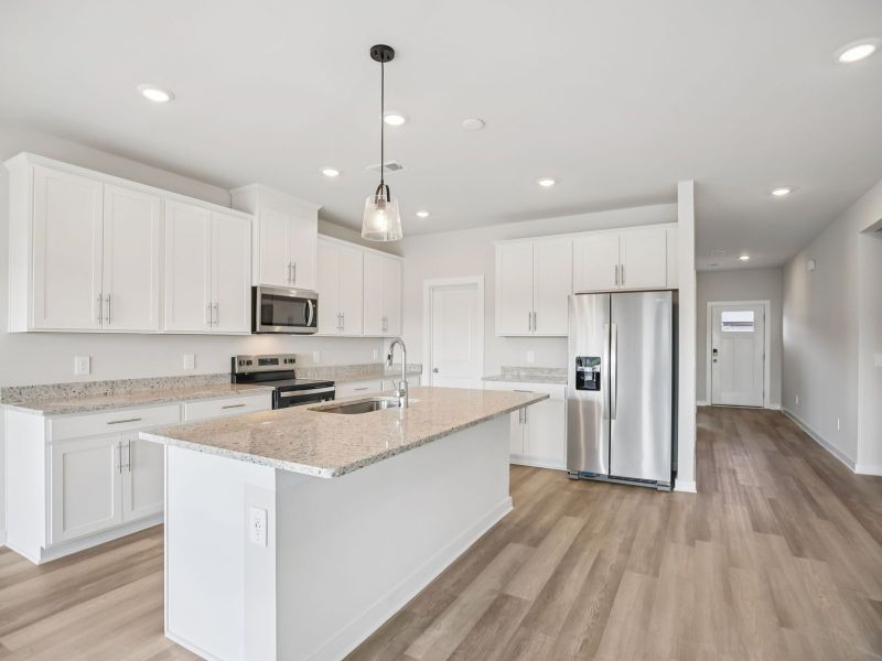 Skip takeout and prep dinner in the well-appointed kitchen.