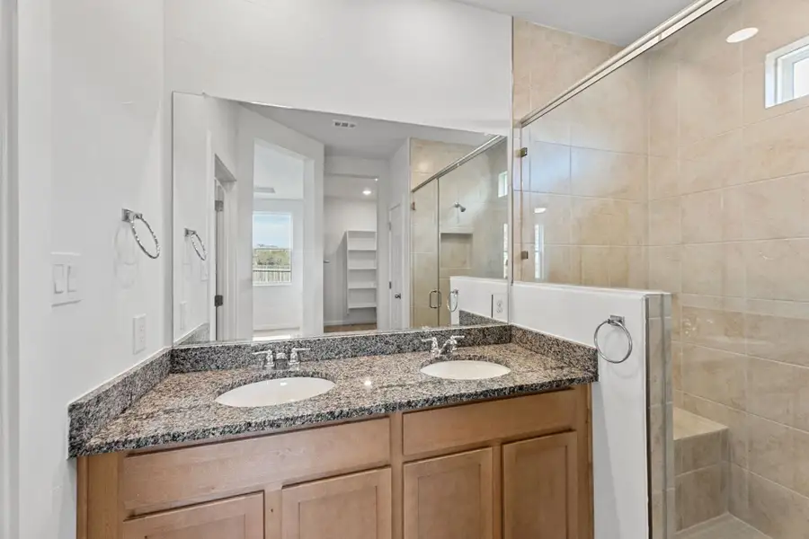 Representative furnished interior of a home built from the Sabrine by Hakes Brothers in Highland Ridge, New Braunfels (Image 16).