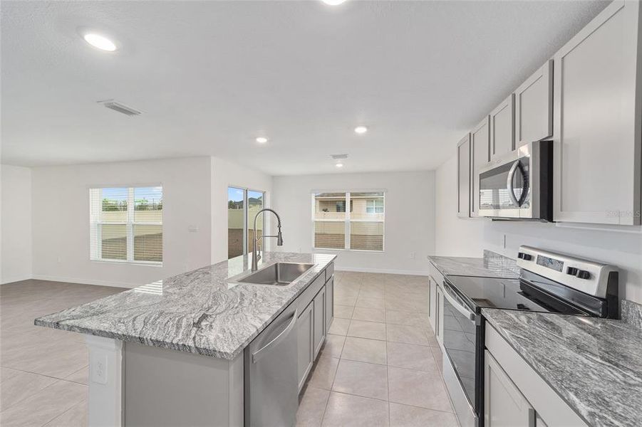 Furnished interior view inside a new home in Ocala Crossings South, Ocala (Image 10). Furnished interior view inside a new home in Ocala Crossings South, Ocala (Image 10).