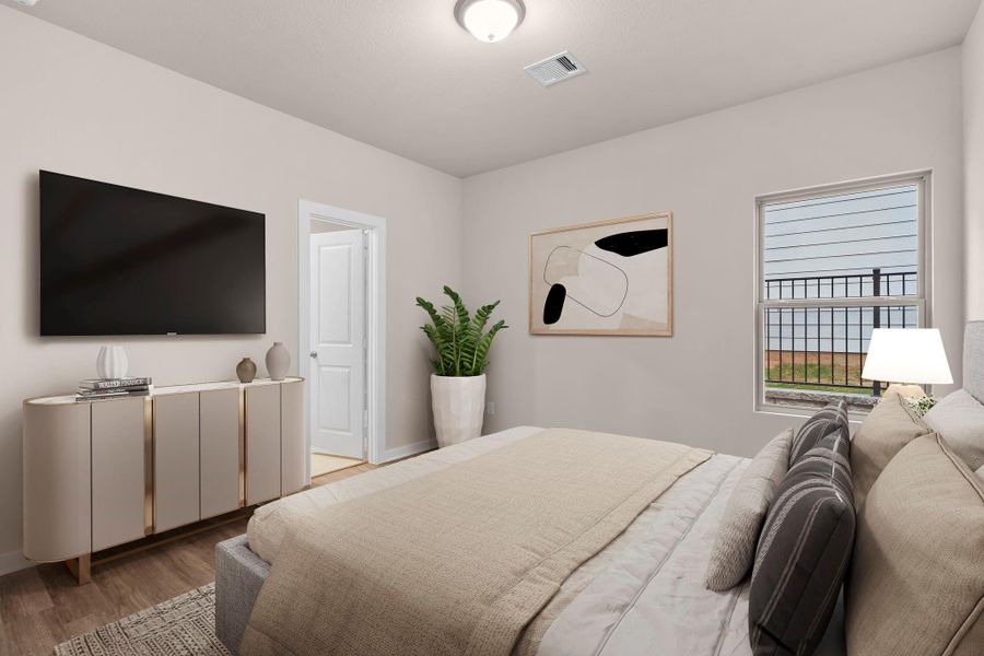 Furnished interior view inside a new home in Westridge Cove 40', Panorama Village (Image 10).