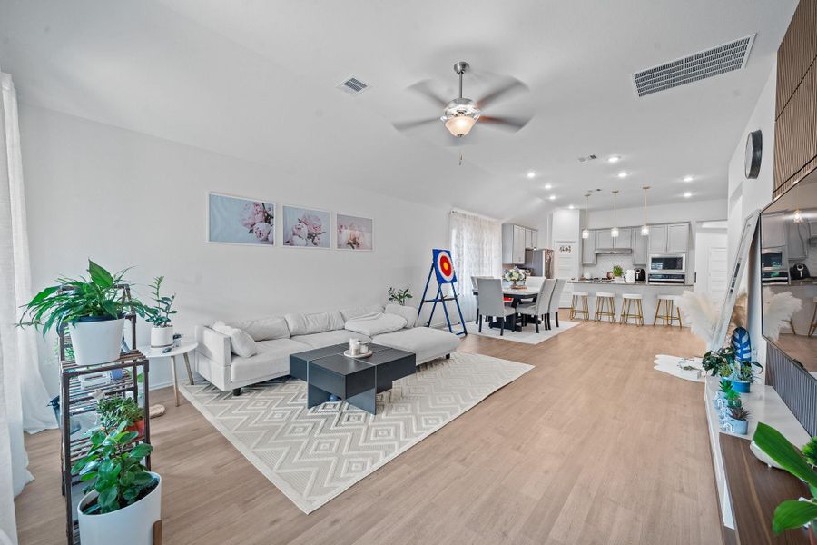 Furnished interior view inside a new home in , Cypress (Image 37).
