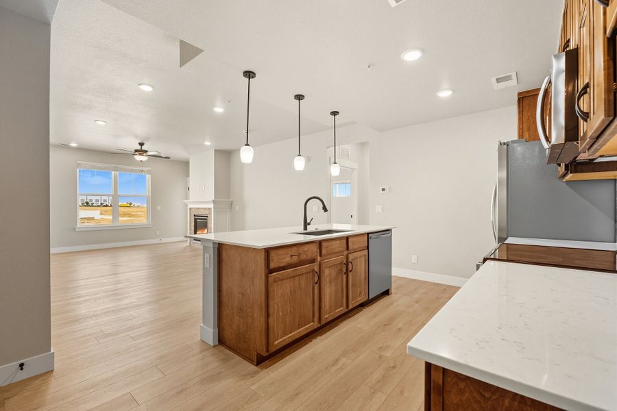 Furnished interior view inside a new home in The Lakes at Centerra, Loveland (Image 5).