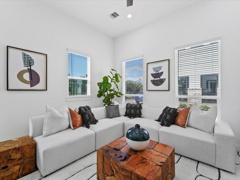 Furnished interior view inside a new home in , Houston (Image 25). Furnished interior view inside a new home in , Houston (Image 25).